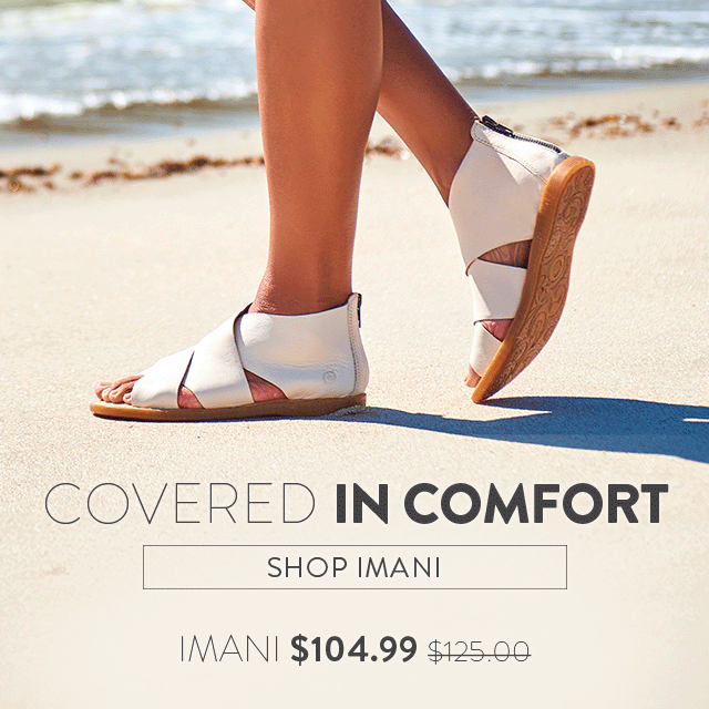 Covered in Comfort. Shop Imani. Imani $104.99 was $125.00. Featured style: Imani sandal in white.